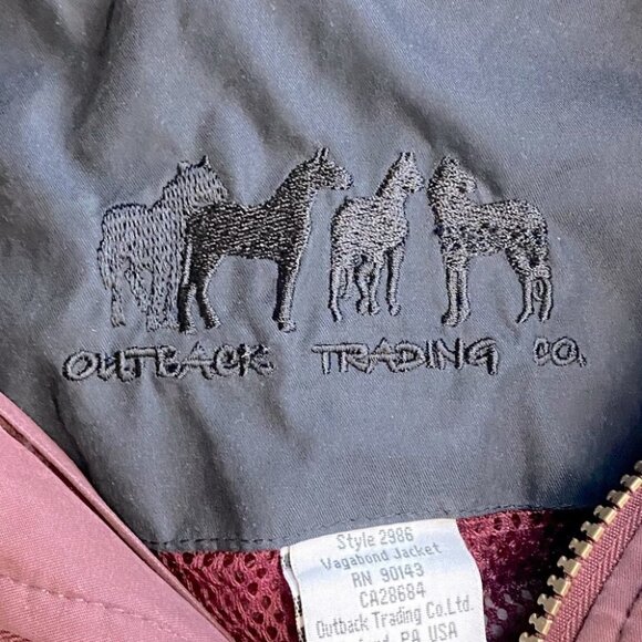 Outback Trading Co Dark Burgundy Coloured Lightweight Hiking Jacket S - Picture 3 of 13